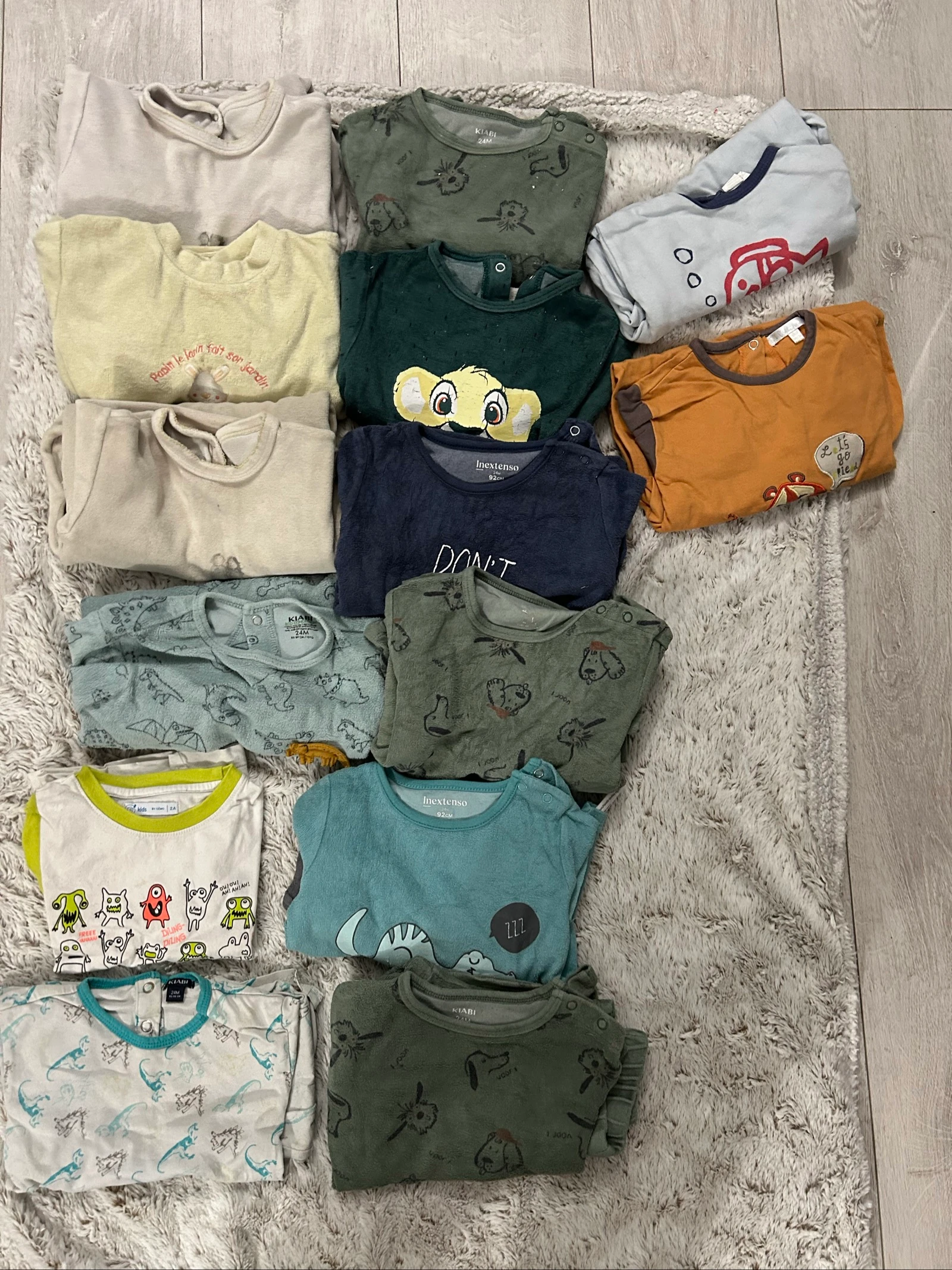 Lot pyjamas 